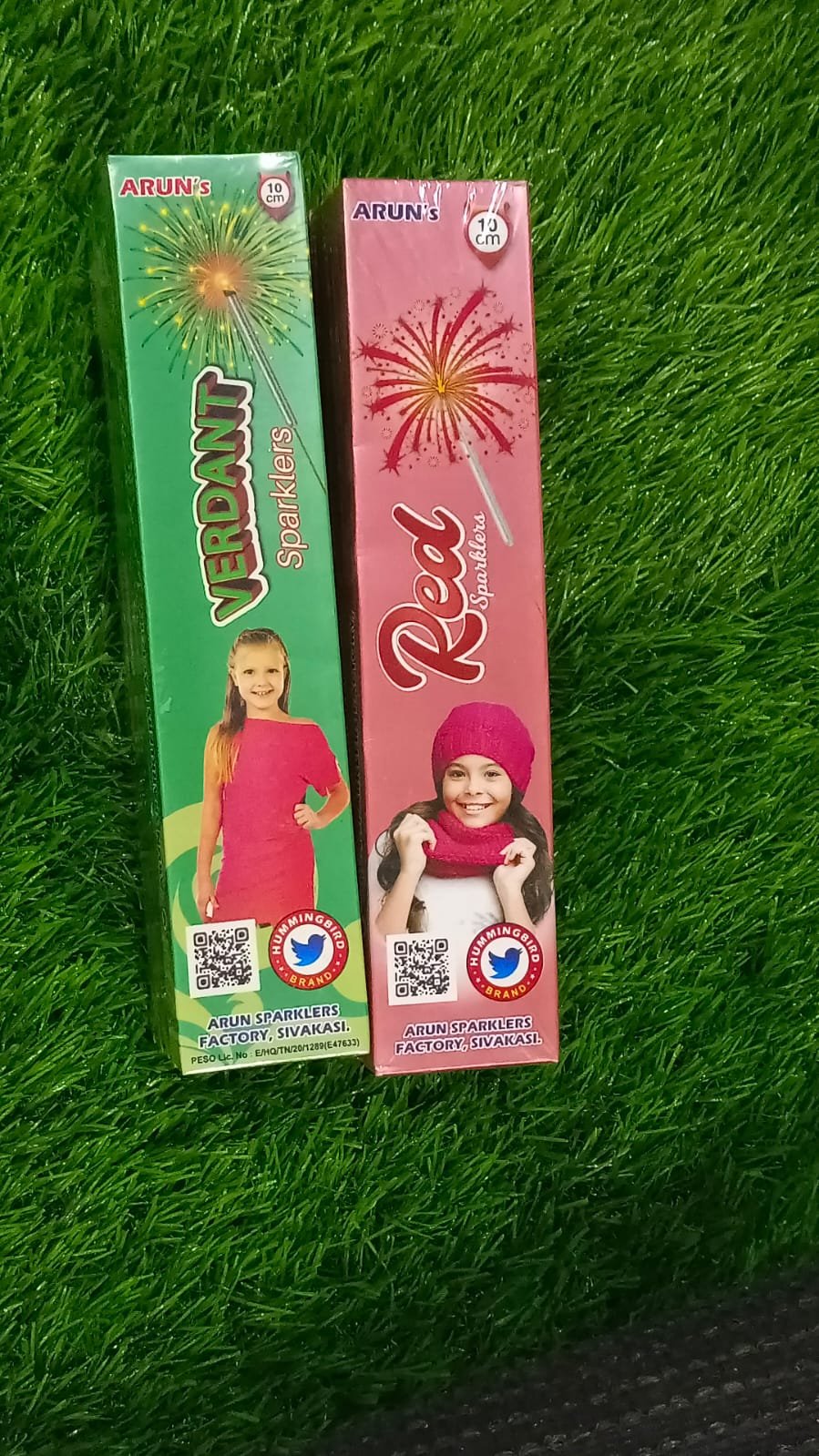 10 cm Green / Red Sparklers